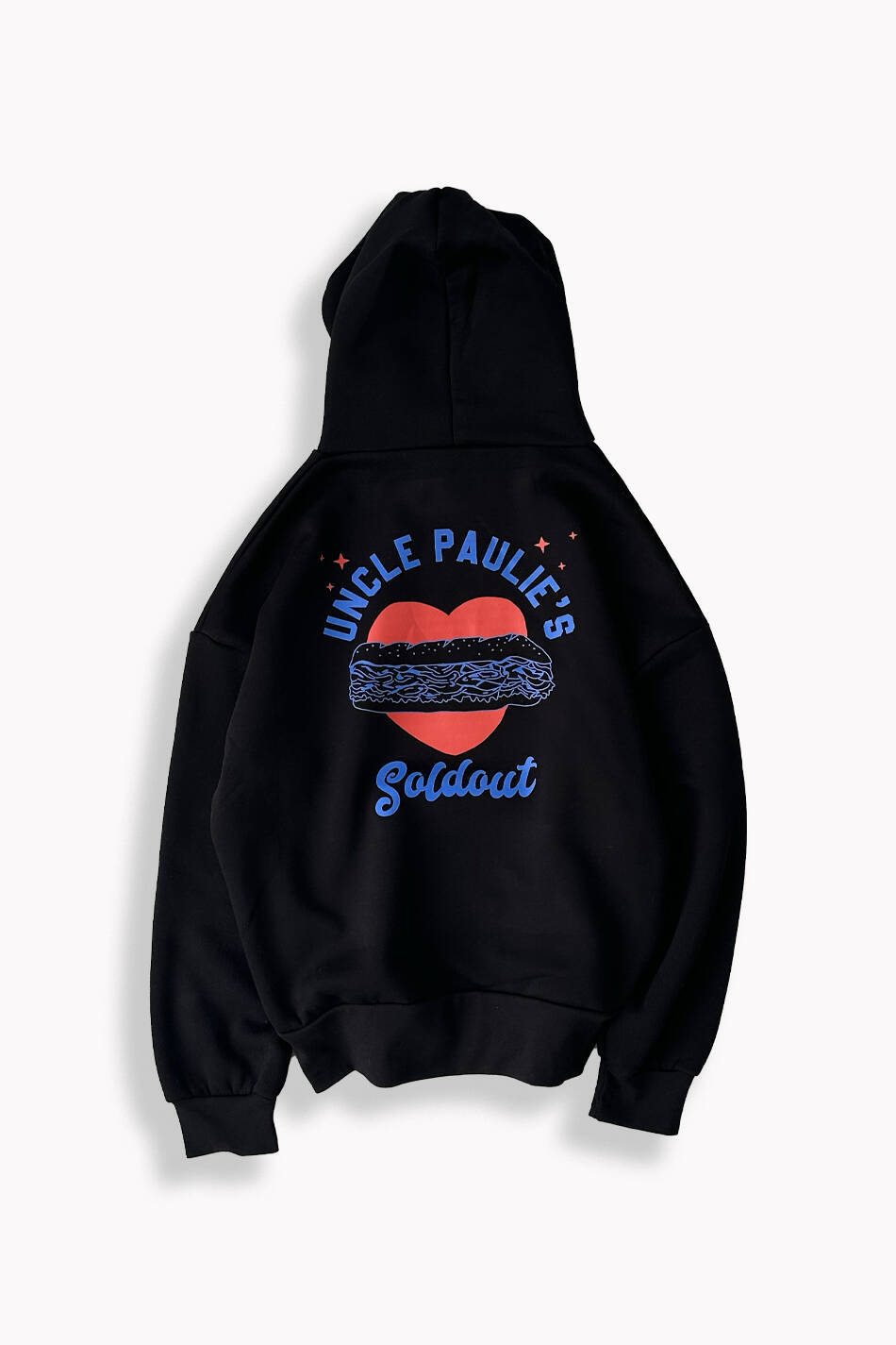 Paulie Siyah Oversize Boxy Fit Hoodie - SOLDOUT