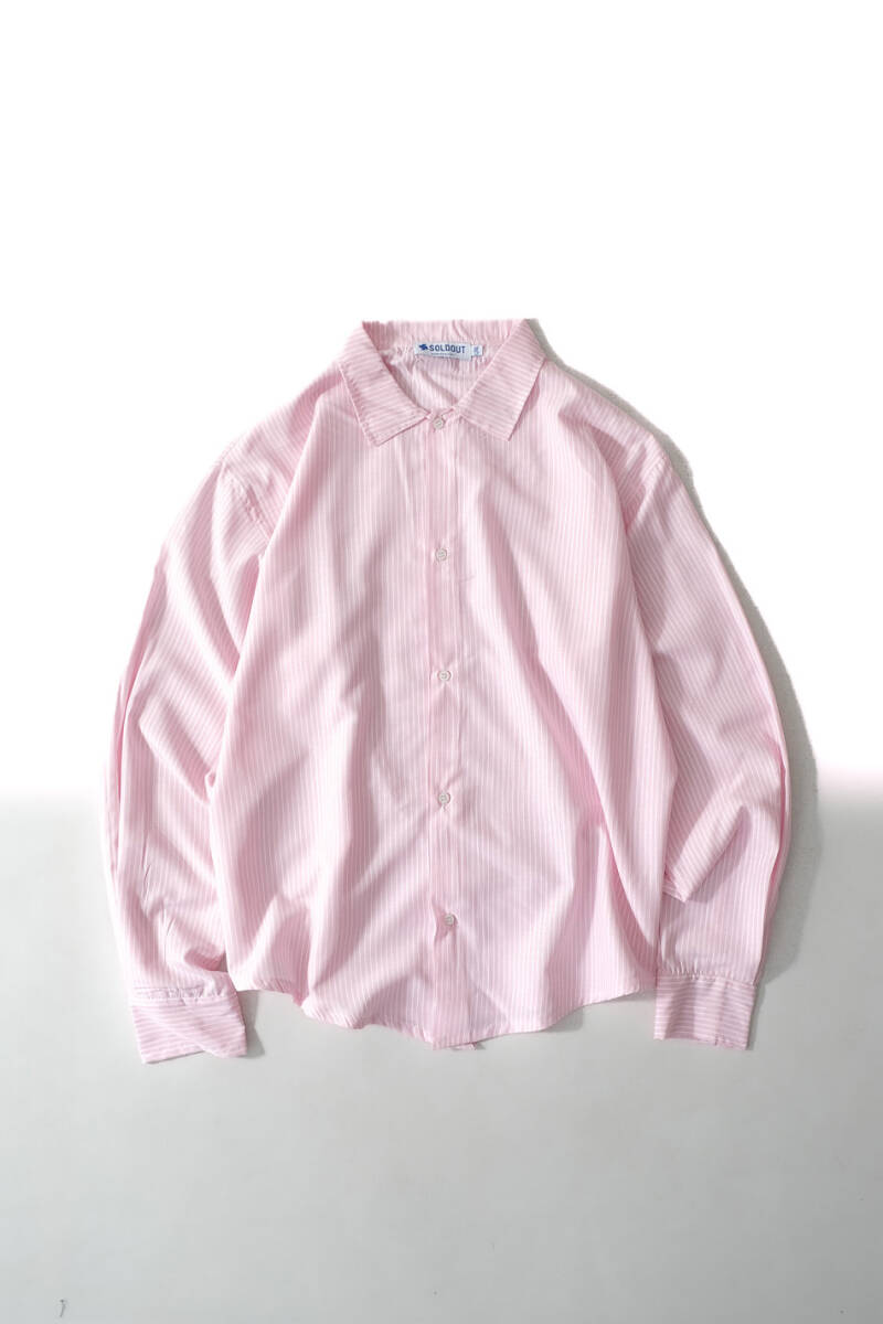  Pembe Çizgili Essential Oversize Gömlek - 1