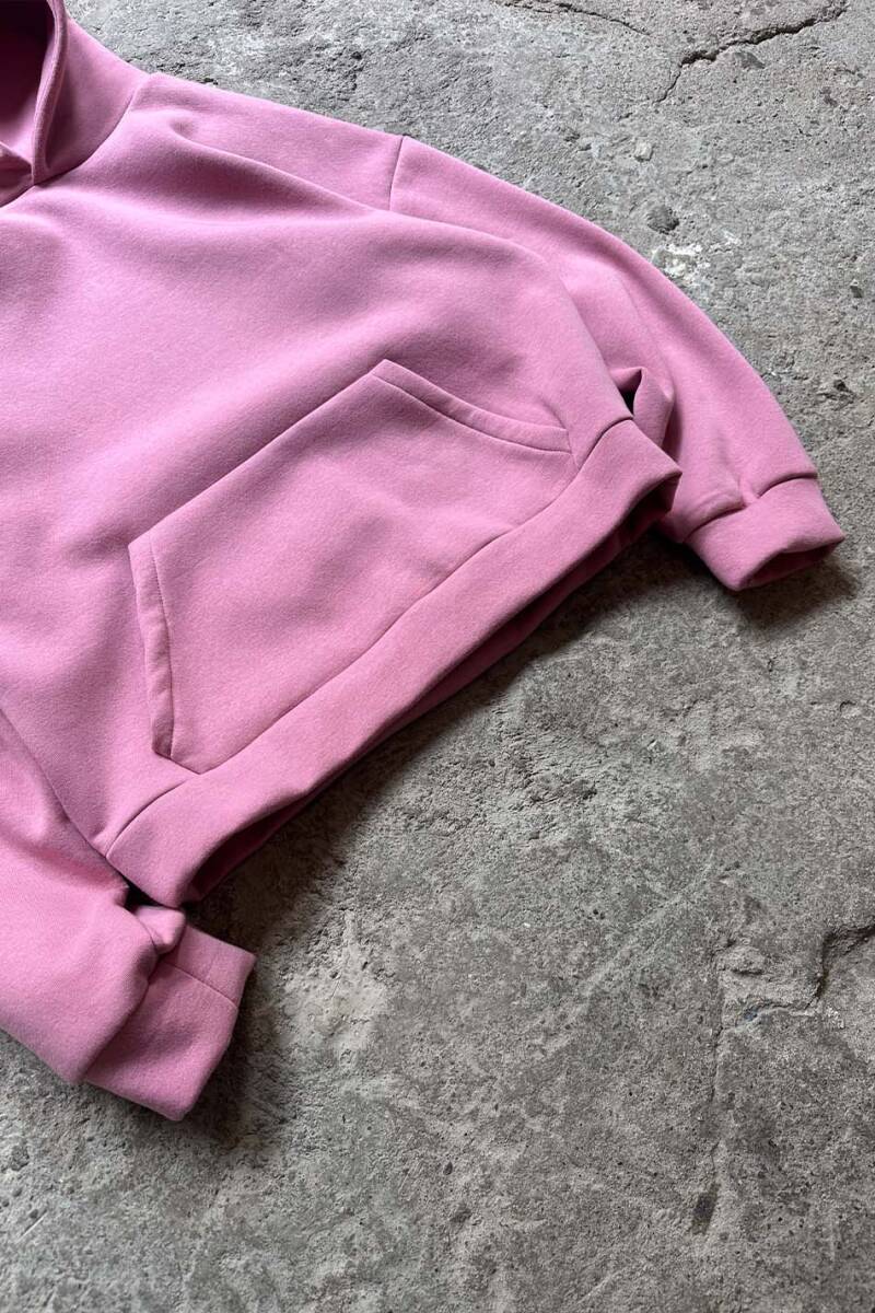 Pembe Oversize Boxy Fit Hoodie - SOLDOUT (1)