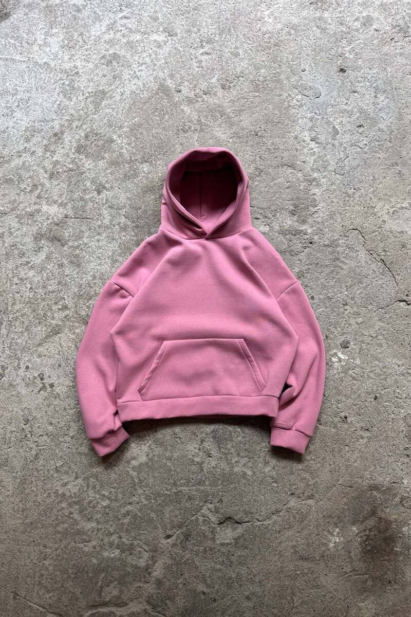 Pembe Oversize Boxy Fit Hoodie - SOLDOUT