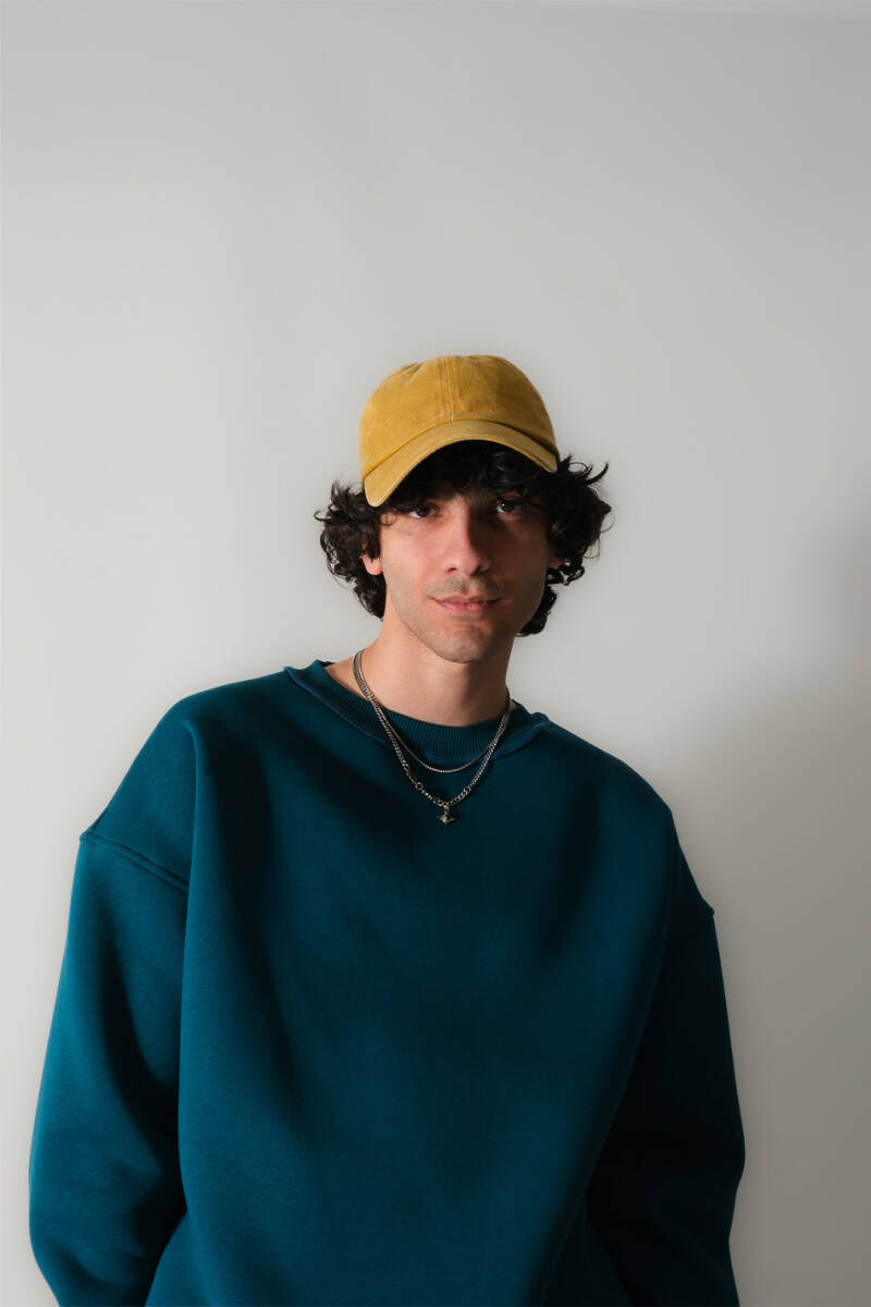 Petrol Mavi Oversize Boxy Fit Sweatshirt - SOLDOUT (1)