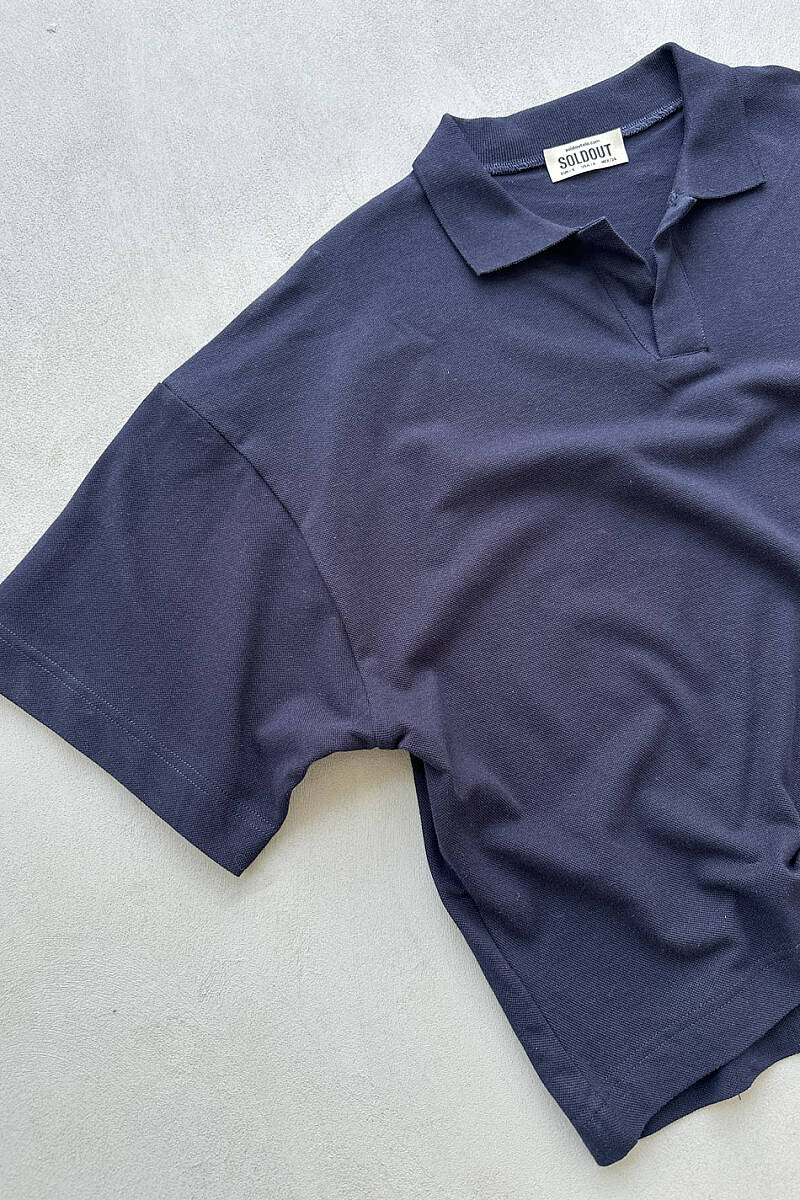 Polo Yaka Boxy Fit Crop Tişört - 3