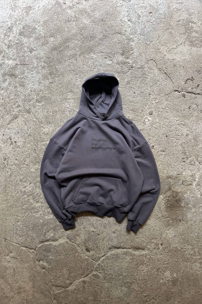 Positivity is a Superpower Heavyweight (450GSM) Oversize Boxy Fit Hoodie - SOLDOUT