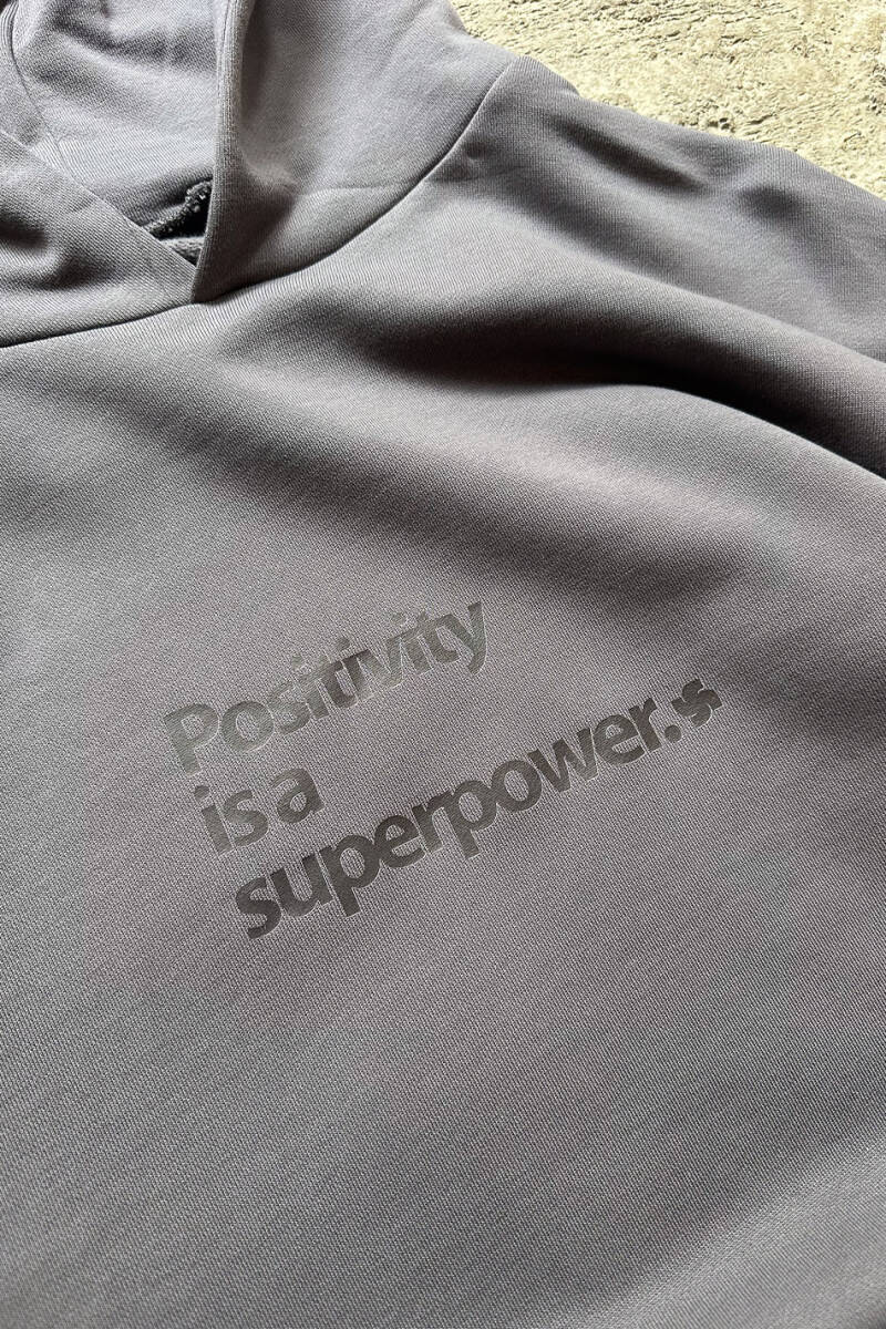 Positivity is a Superpower Heavyweight (450GSM) Oversize Boxy Fit Hoodie - SOLDOUT (1)
