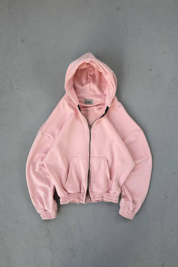 Pudra 385 GSM Oversize Boxy Fit Zip Hoodie 