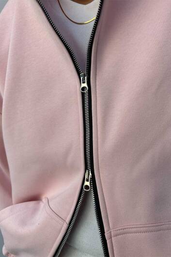 Pudra 385 GSM Oversize Boxy Fit Zip Hoodie - 6