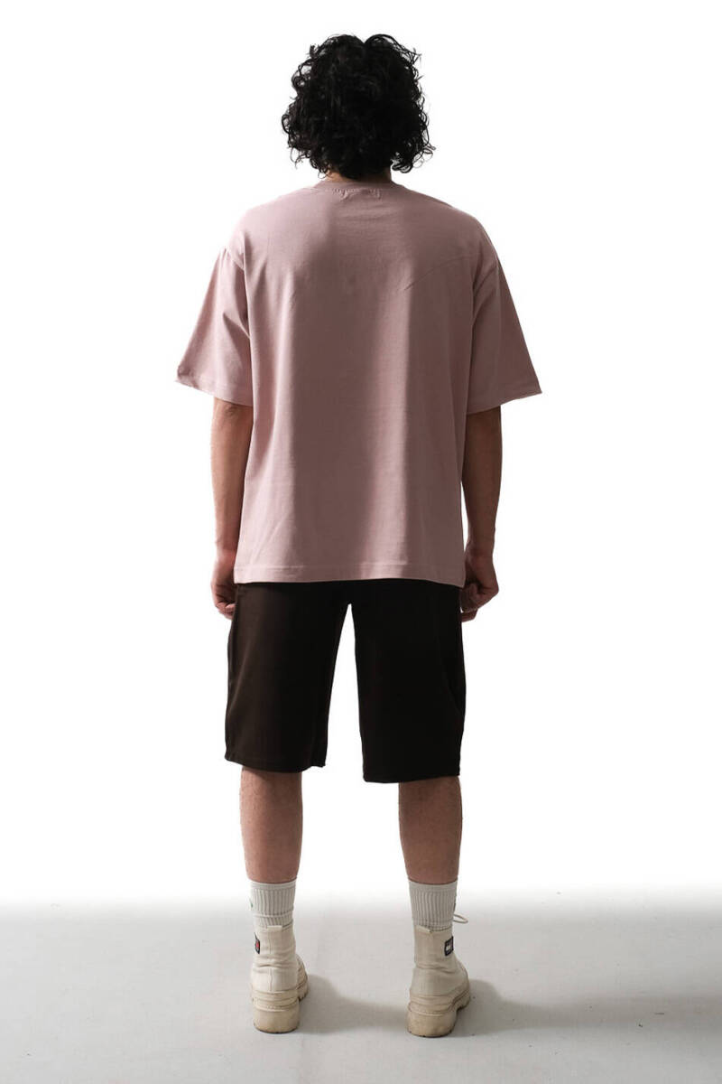 Pudra Basic Oversize Tişört - 3