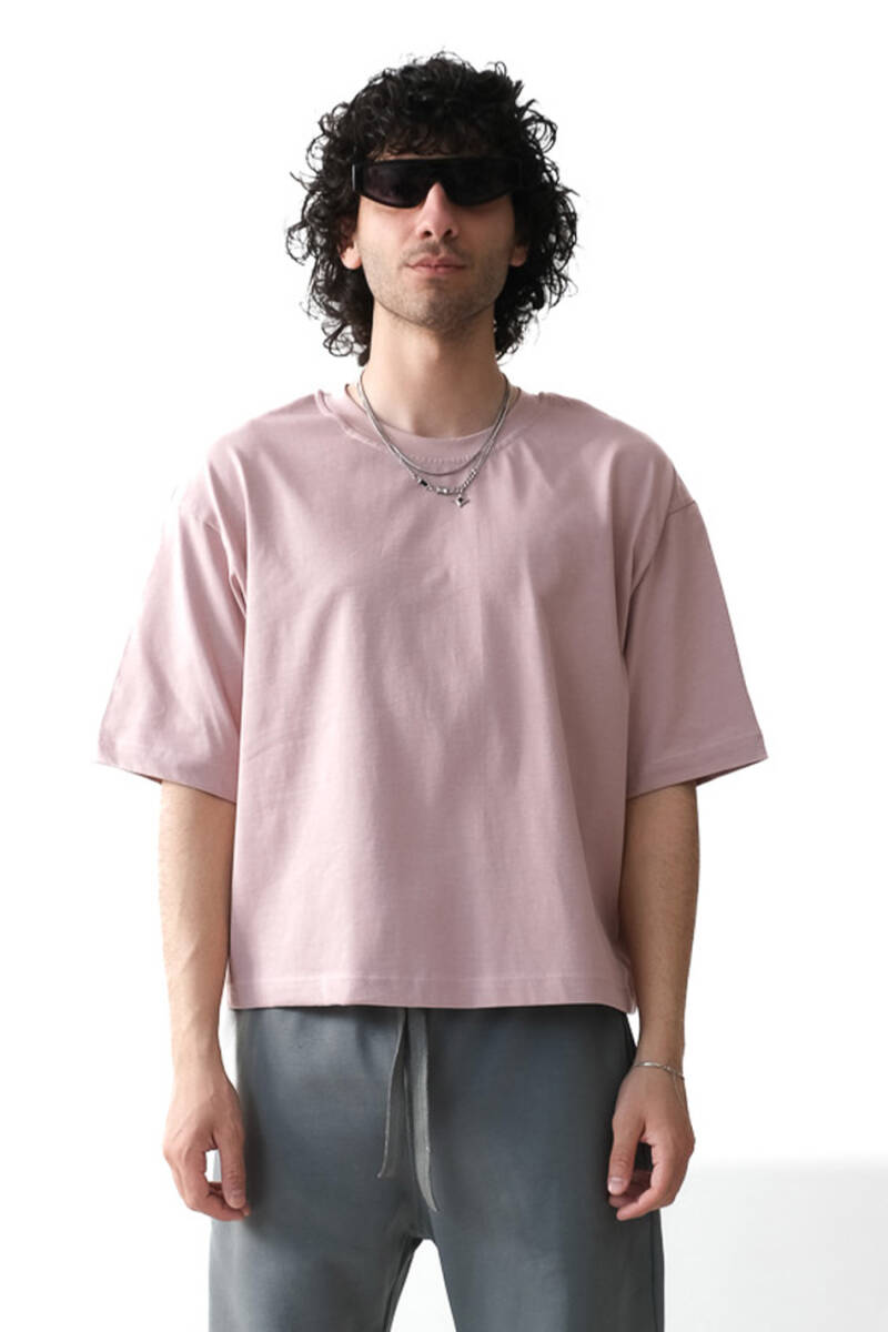Pudra Boxy Fit Tişört 