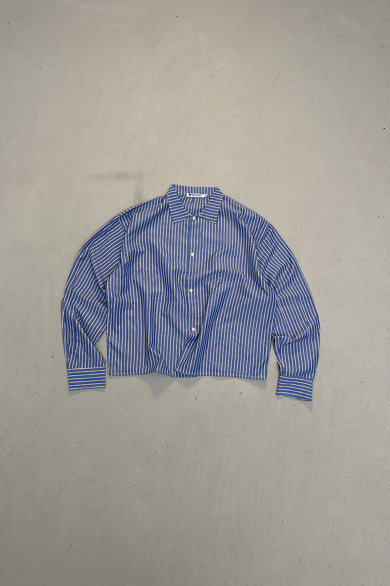 Sarı - Lacivert Oversize Gömlek - SOLDOUT