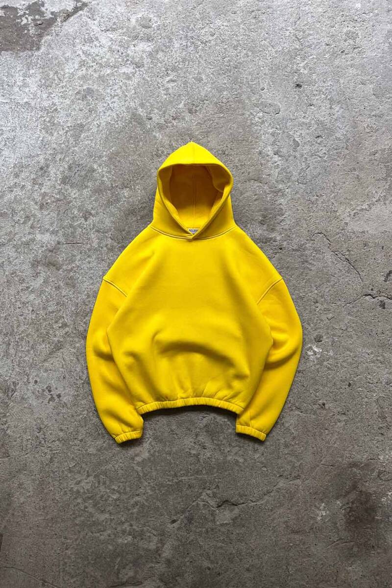 Sarı Oversize Boxy Fit Hoodie - SOLDOUT