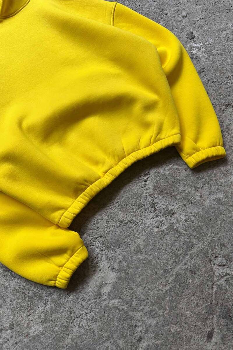 Sarı Oversize Boxy Fit Hoodie - SOLDOUT (1)