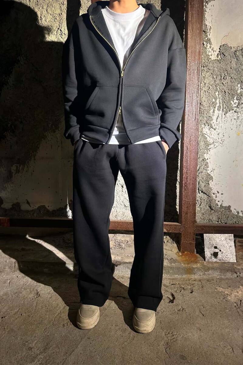 Siyah Baggy Eşofman - 3