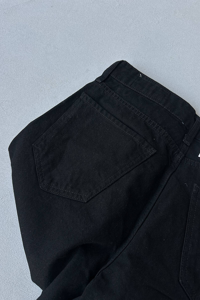 Siyah Regular Fit Jean - 4
