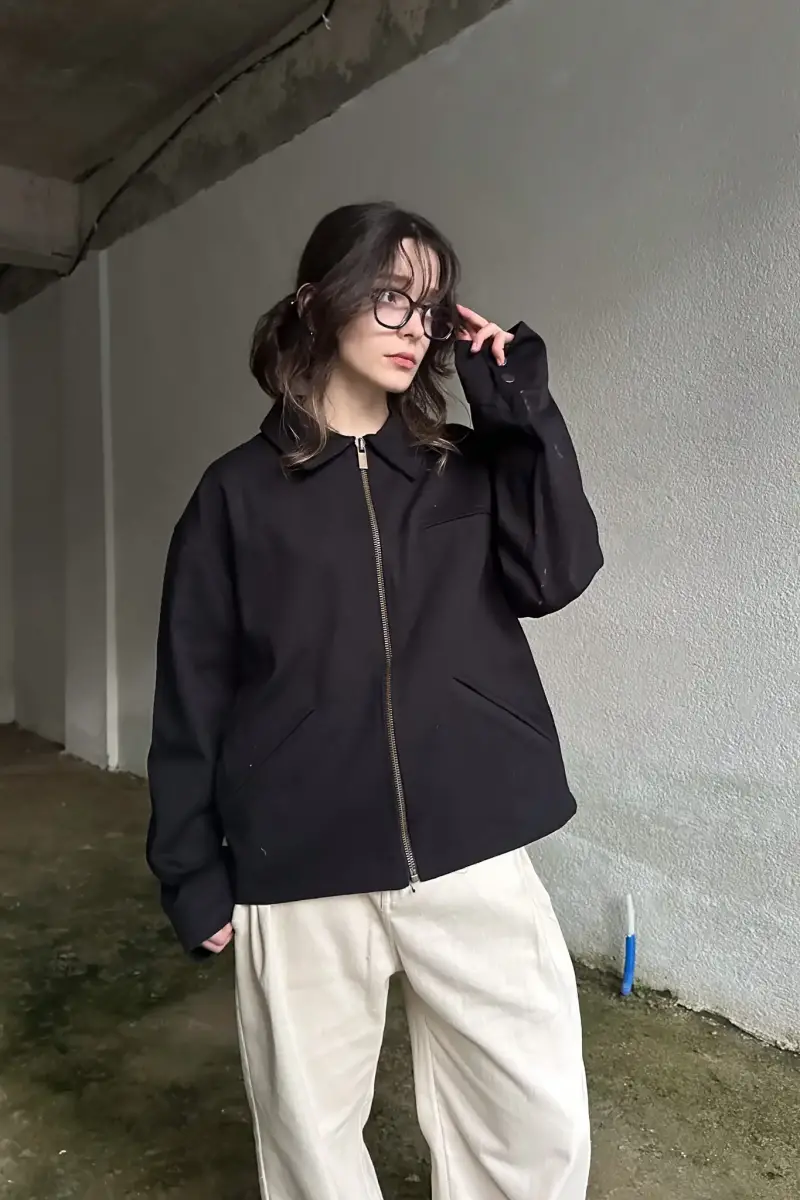 Siyah - Bej Workwear Takım - 3