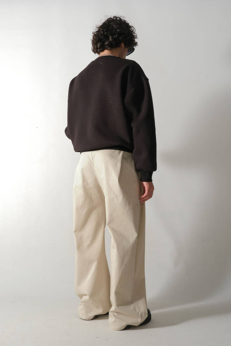 Siyah Oversize Boxy Fit Sweatshirt - 5