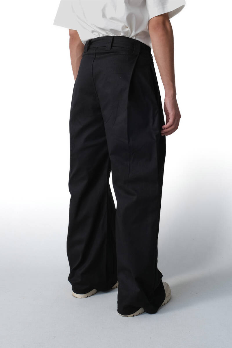 Çift Pileli Baggy Pantolon - 3