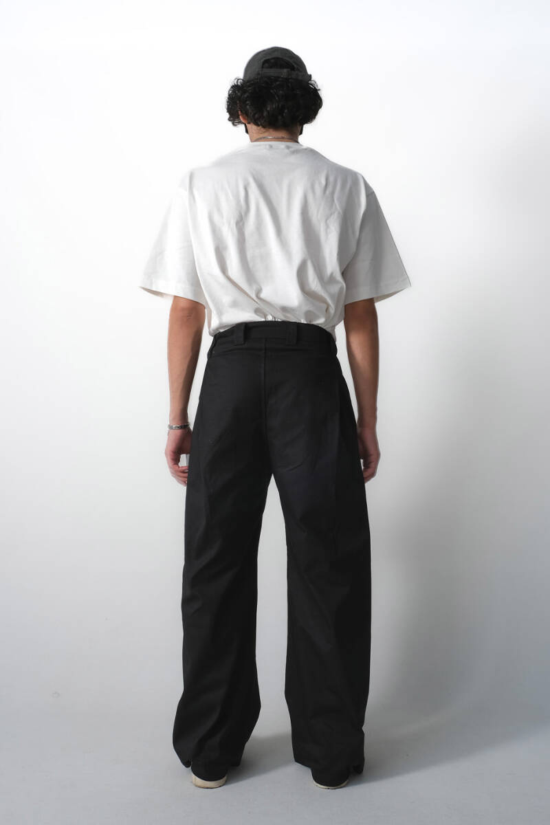 Çift Pileli Baggy Pantolon - 2