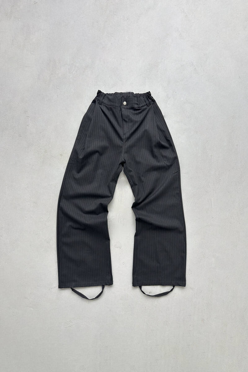 Çizgili Siyah Fenna V1 Pantolon - SOLDOUT