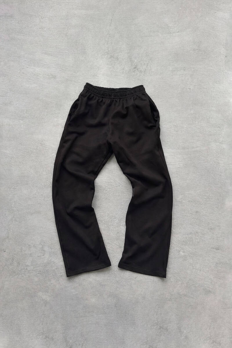Siyah Double Face Baggy Pantolon - SOLDOUT