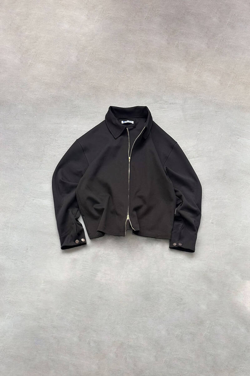 Siyah Double Face Boxy Fit Ceket - SOLDOUT