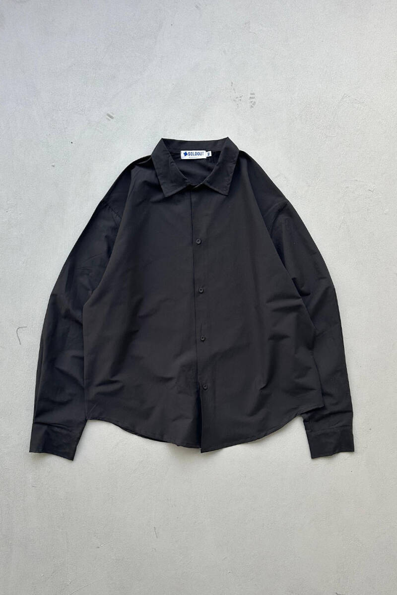 Siyah Essential Oversize Gömlek 