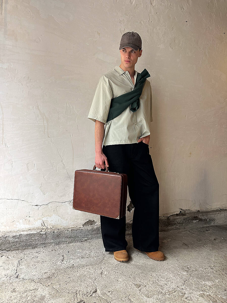 Siyah Extra Baggy Fit Jean - 7