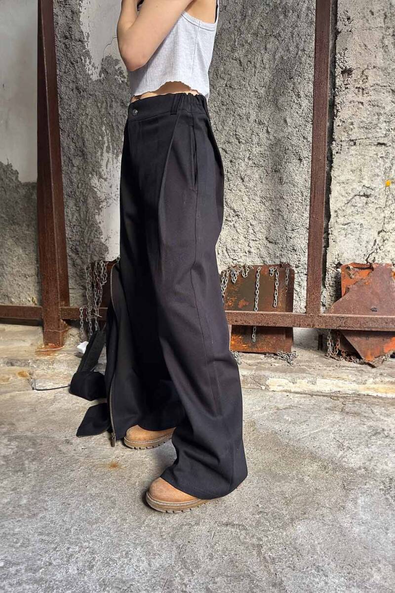 Siyah Fenna V1 Gabardin Pantolon - 6
