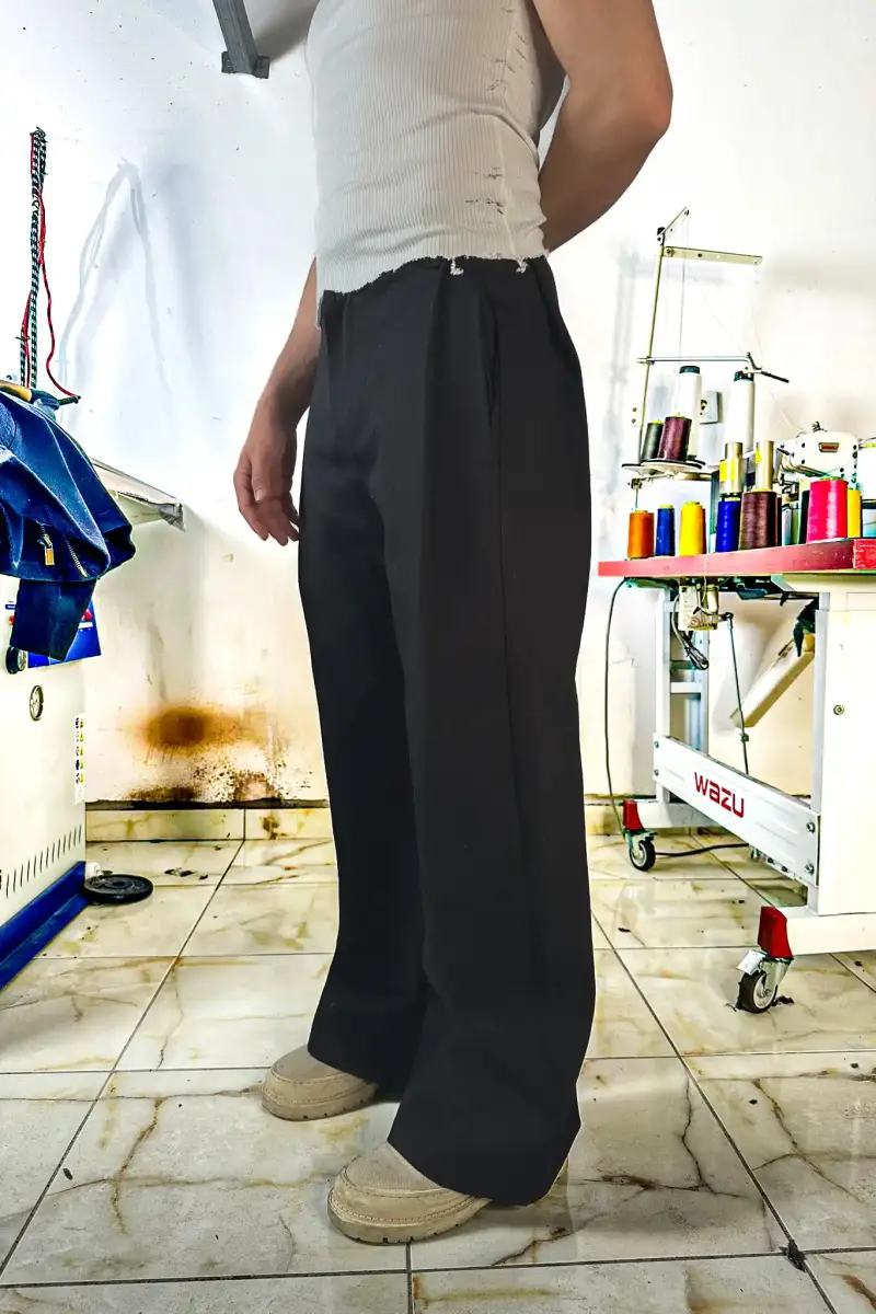 Siyah Fenna V1 Gabardin Pantolon - SOLDOUT (1)