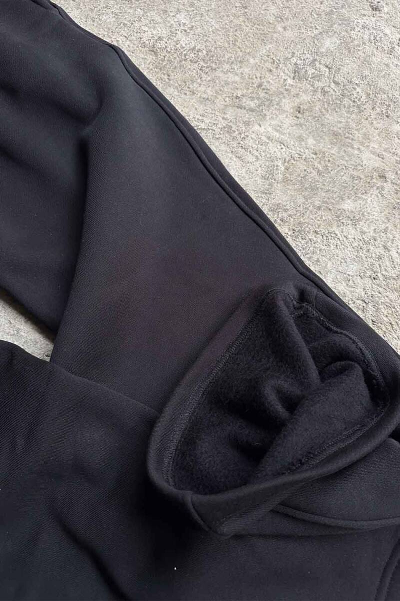 Siyah Heavyweight Baggy Eşofman - 5