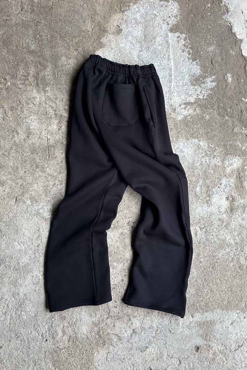 Siyah Heavyweight (550GSM) Baggy Eşofman - 2