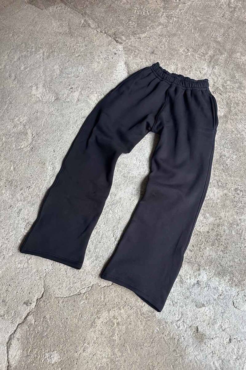 Siyah Heavyweight (550GSM) Baggy Eşofman - 4