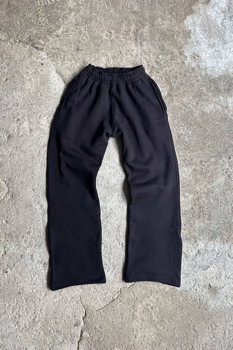 Siyah Heavyweight (550GSM) Baggy Eşofman 