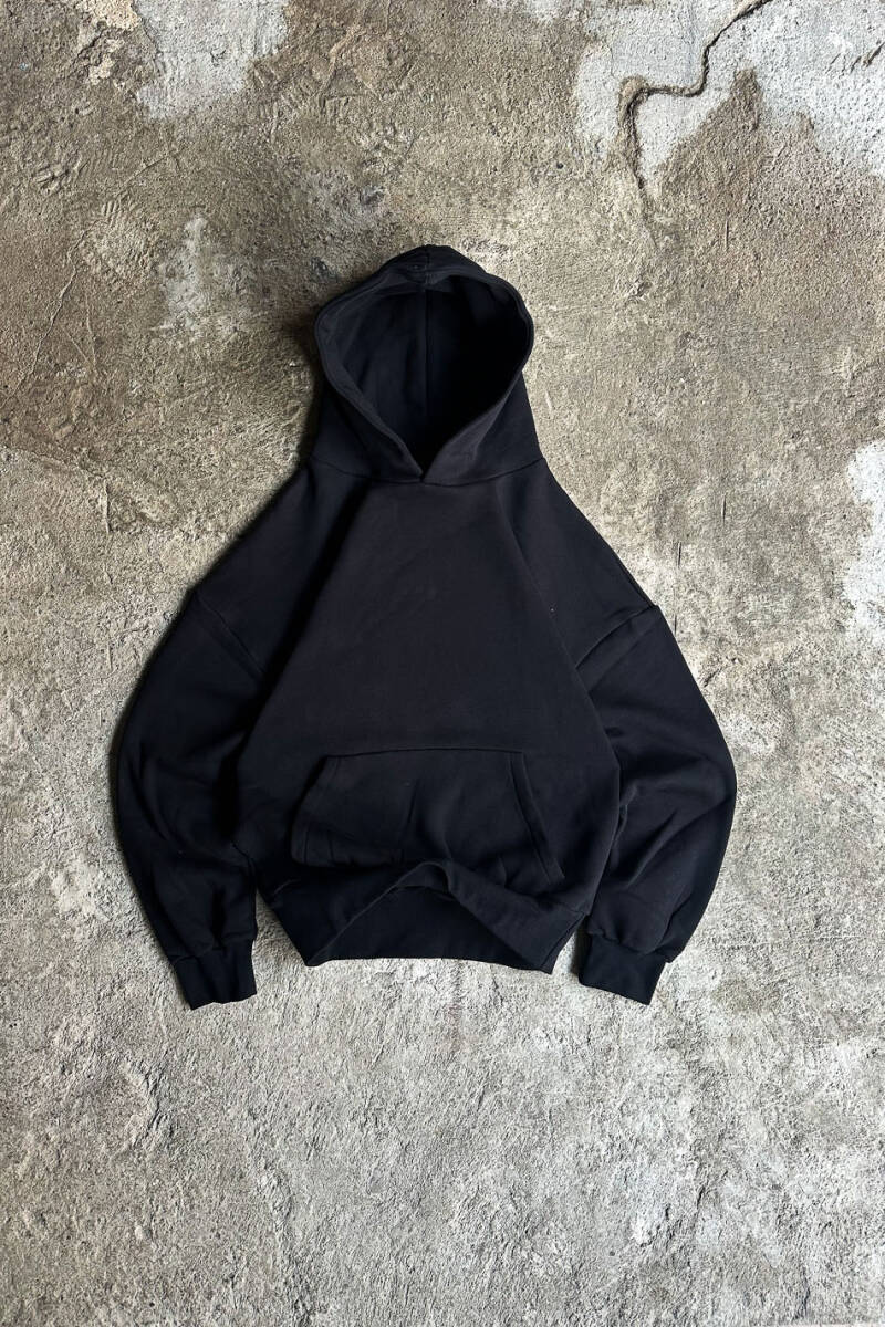 Siyah Heavyweight Oversize Boxy Fit Hoodie - SOLDOUT