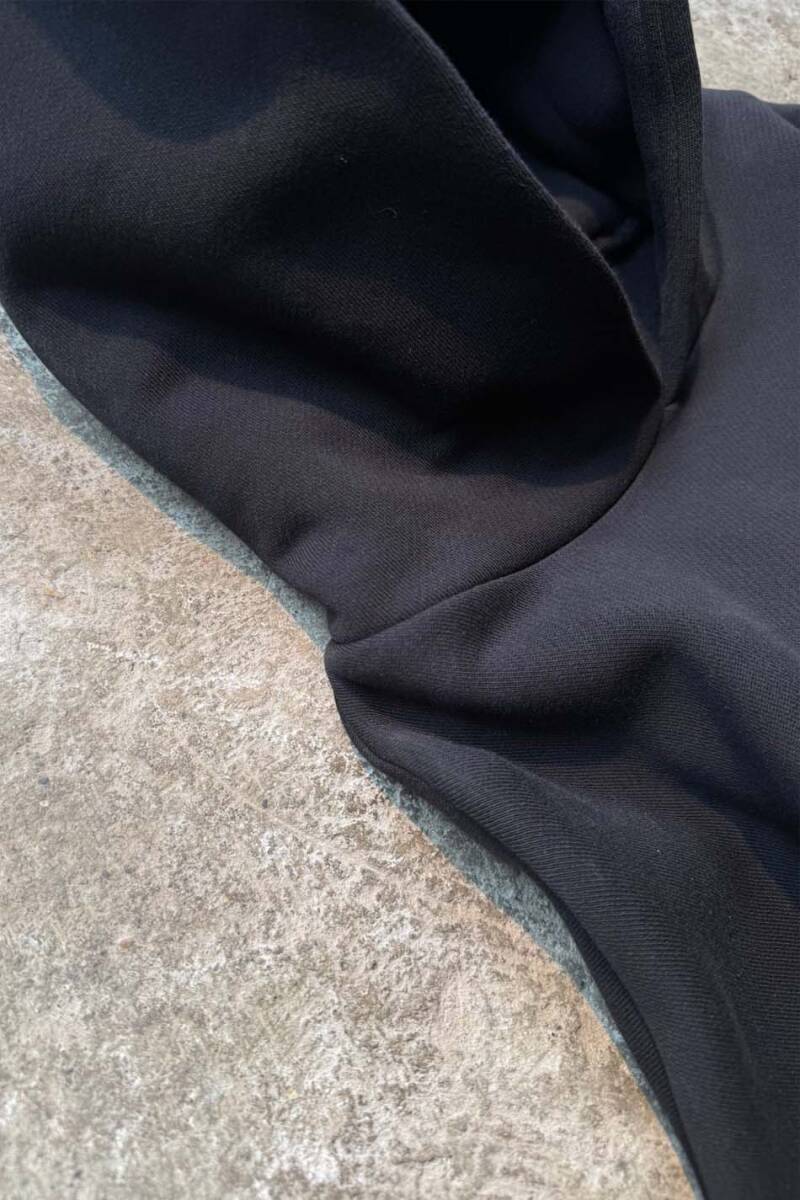 Siyah Heavyweight (550GSM) Oversize Boxy Fit Hoodie - 2