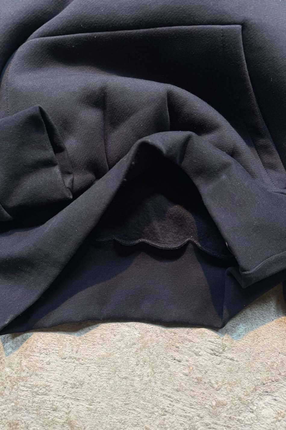 Siyah Heavyweight (550GSM) Oversize Boxy Fit Hoodie - 3