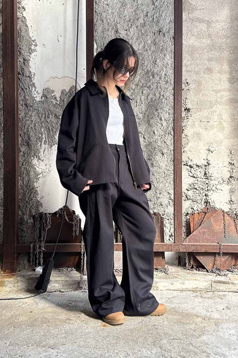 Siyah Workwear Boxy Fit Ceket - 9