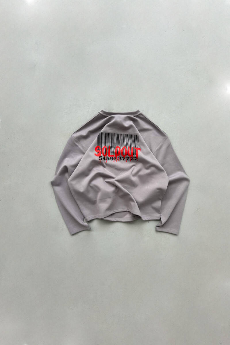 Soldout Barcode Double Face (Çift Taraflı) Long Sleeve Tee - SOLDOUT