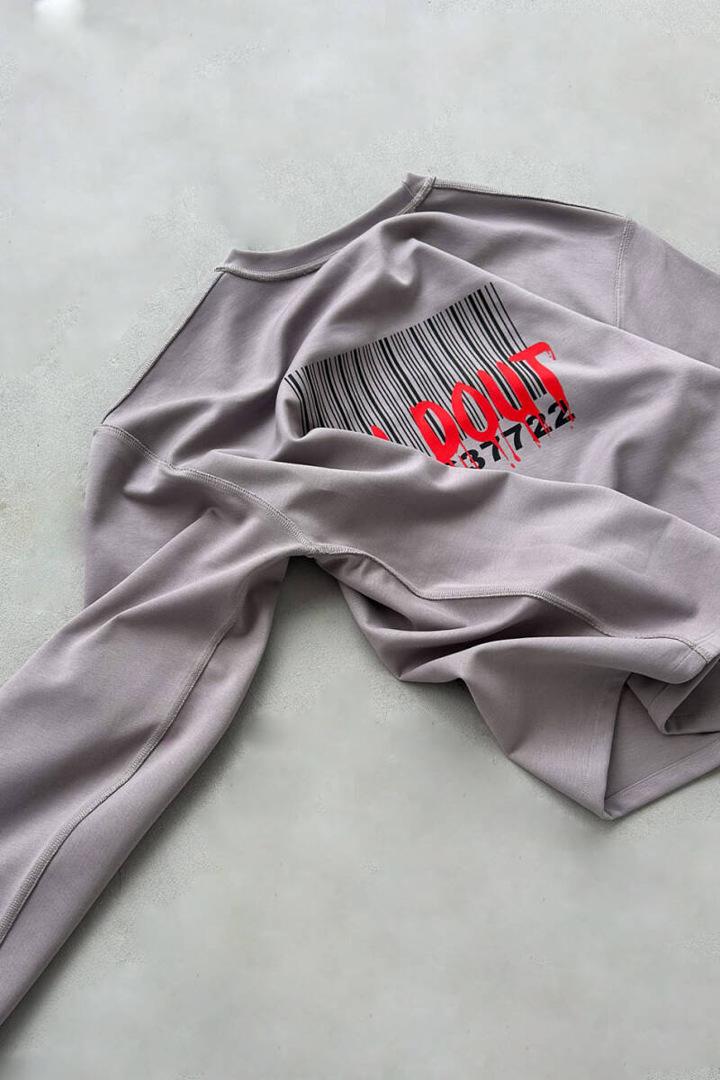 Soldout Barcode Double Face (Çift Taraflı) Long Sleeve Tee - 4