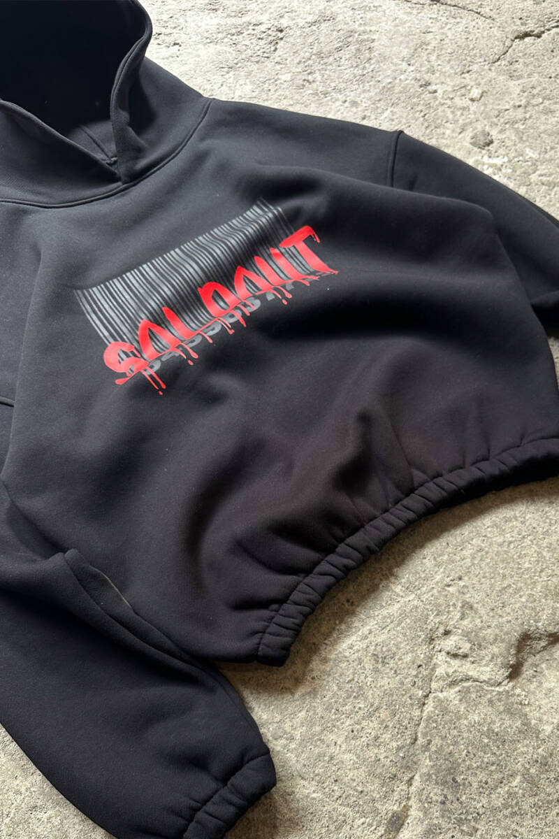 Soldout Barcode Oversize Boxy Fit Hoodie - SOLDOUT (1)