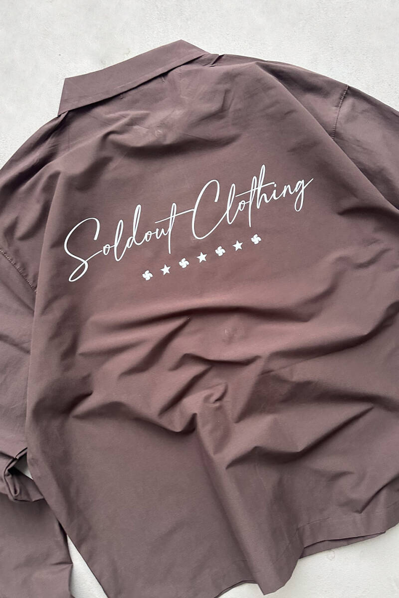 Soldout Clothing Acı Kahve Oversize Gömlek - 3