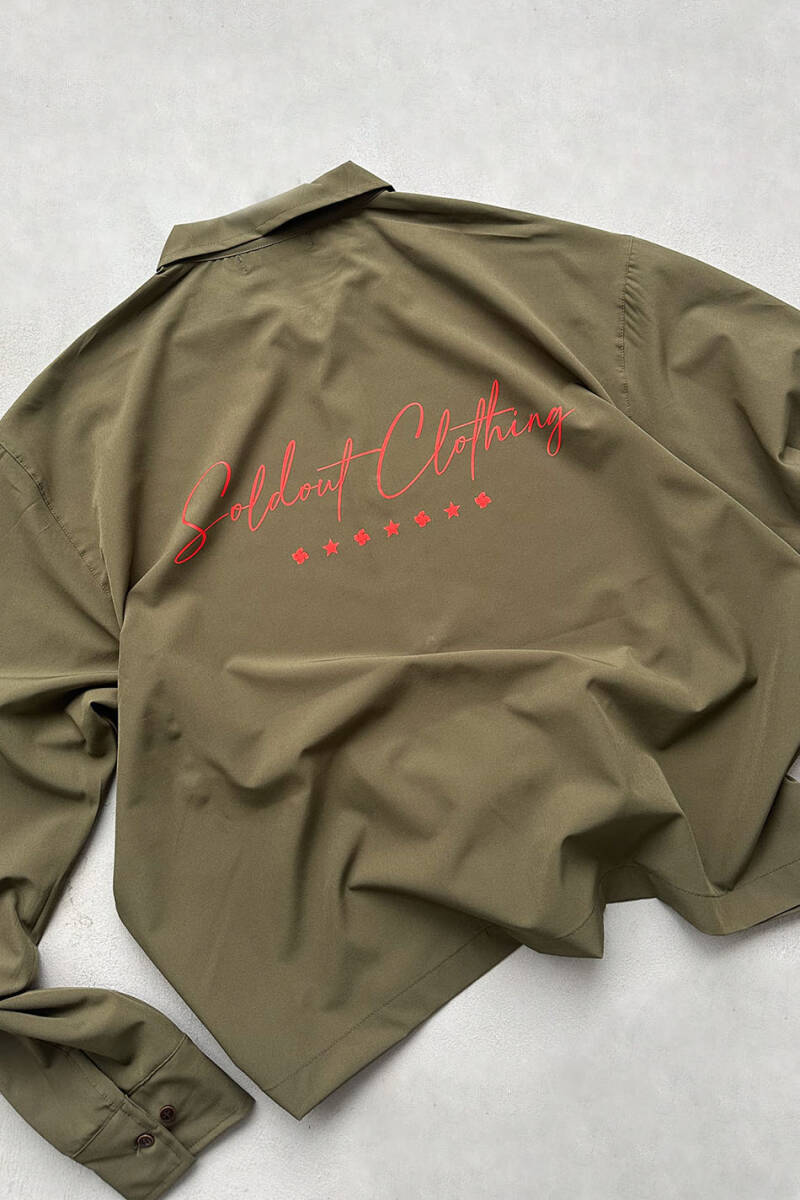 Soldout Clothing Haki Oversize Gömlek - 3