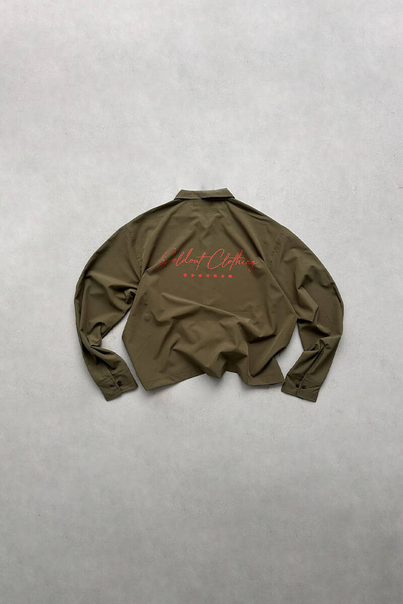 Soldout Clothing Haki Oversize Gömlek - SOLDOUT