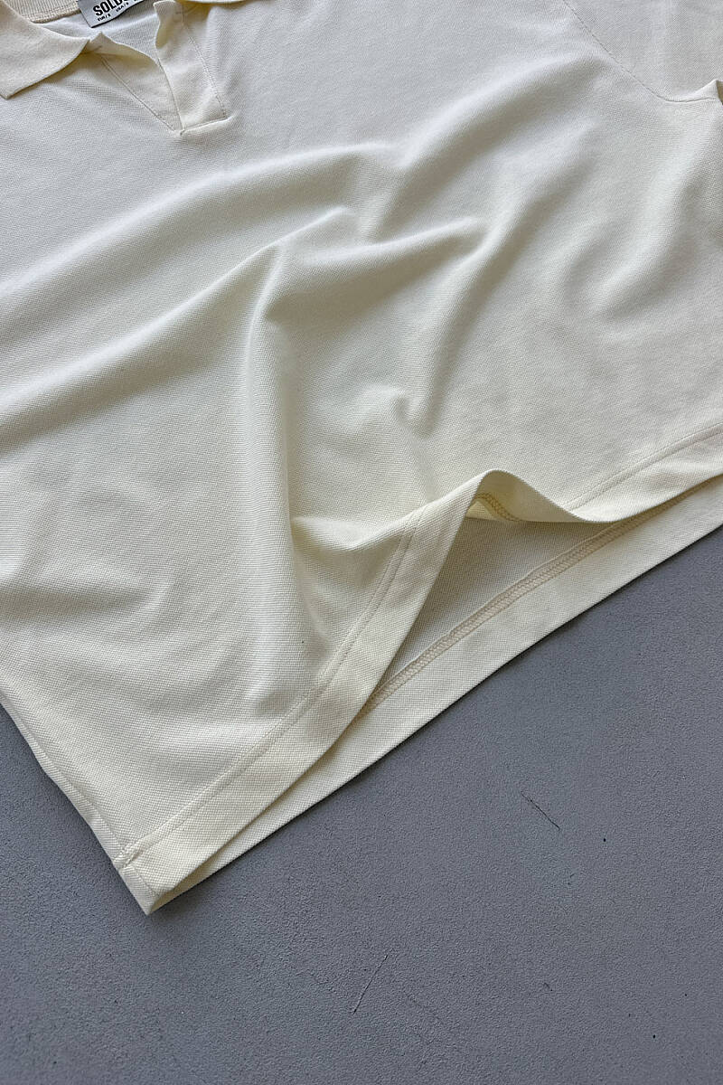 Soldout Clothing Polo Yaka Boxy Fit Crop Tişört - 3