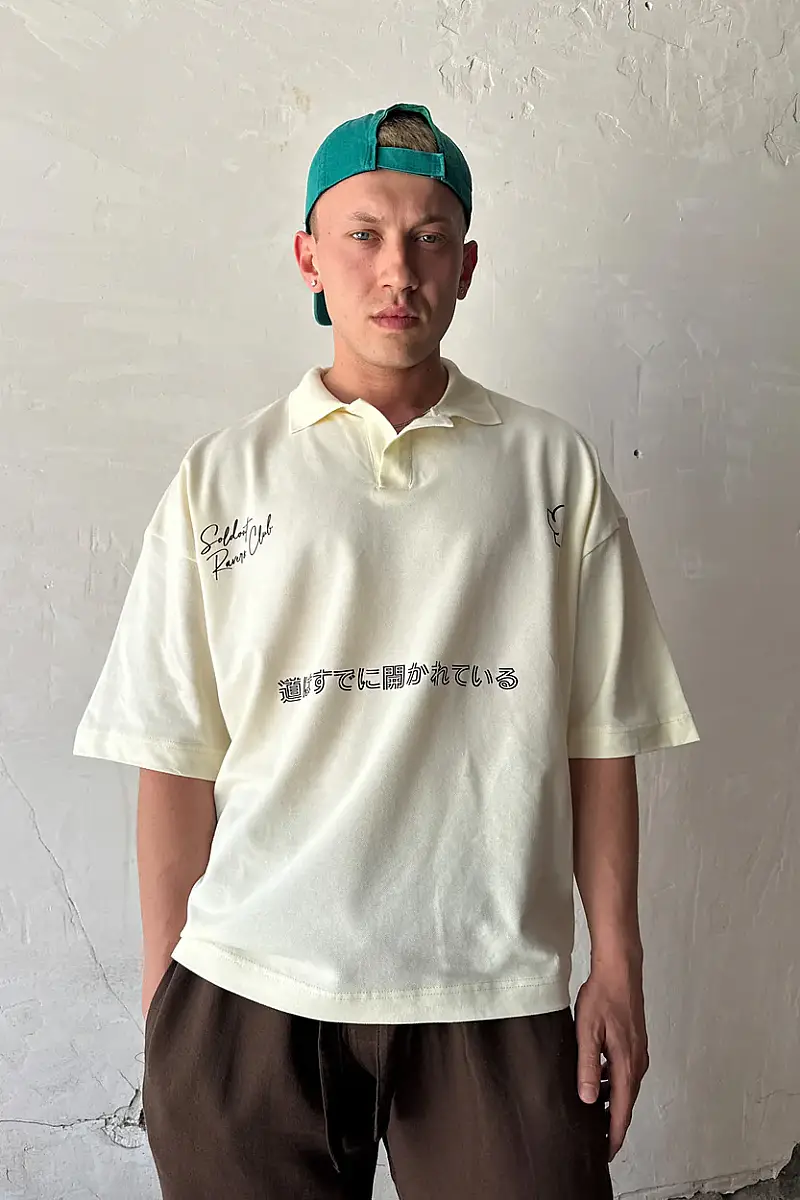 Soldout Clothing Polo Yaka Boxy Fit Crop Tişört - 9