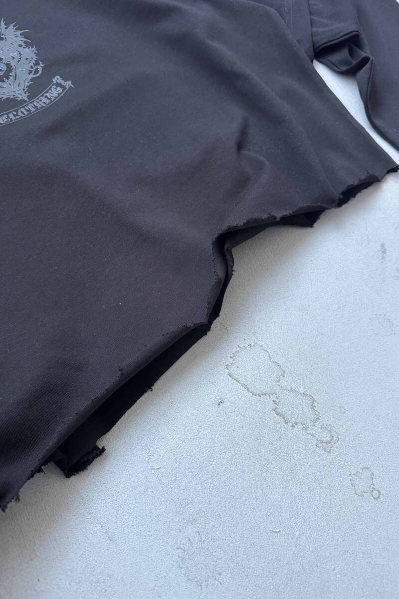 Soldout Dragon Siyah Layered Long Sleeve Tee - 6