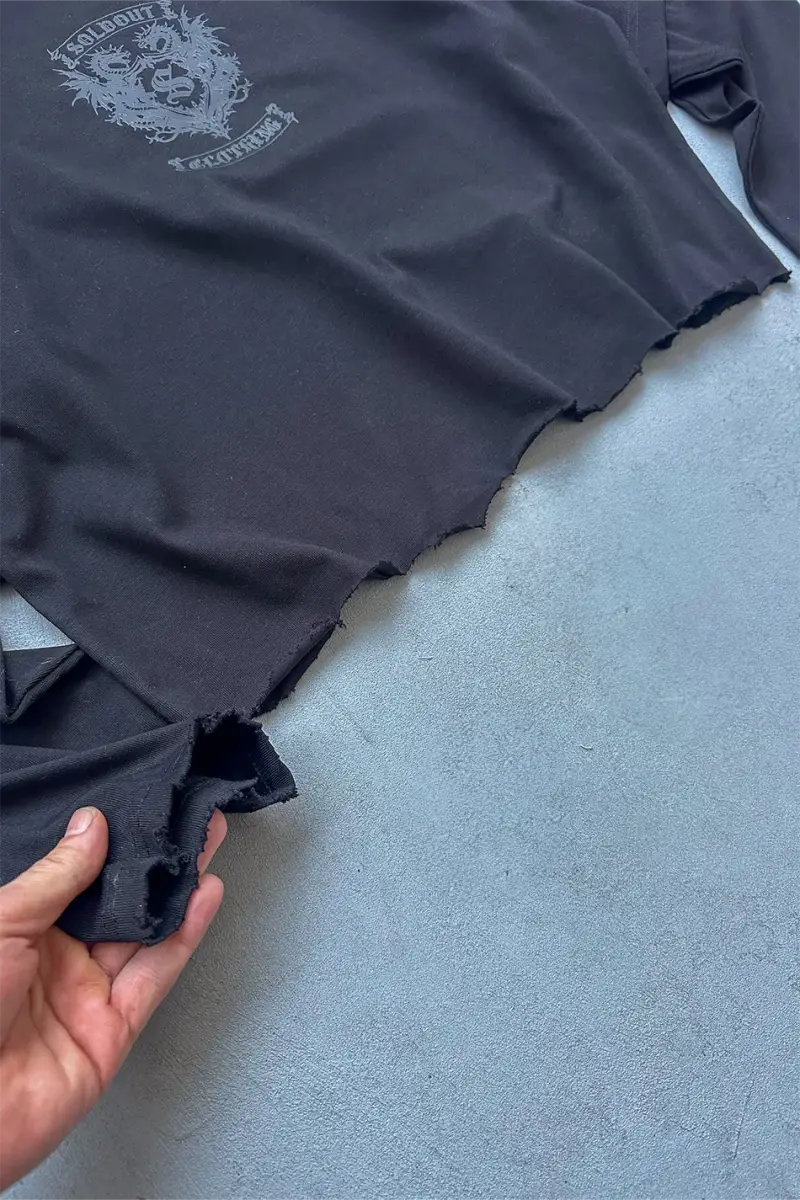 Soldout Dragon Siyah Layered Long Sleeve Tee - SOLDOUT (1)