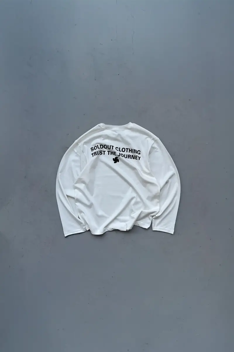 Soldout Signature Ekru Long Sleeve Tee - SOLDOUT (1)