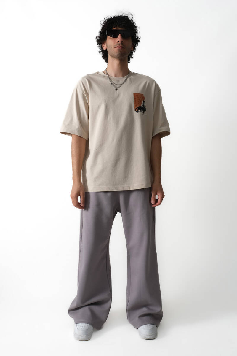 Spirit Animal Bej Oversize Tişört - 2