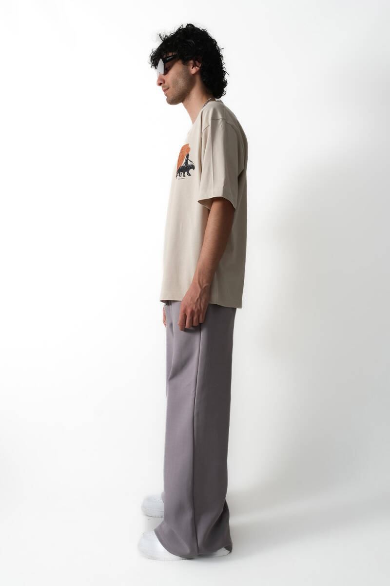 Spirit Animal Bej Oversize Tişört - 6