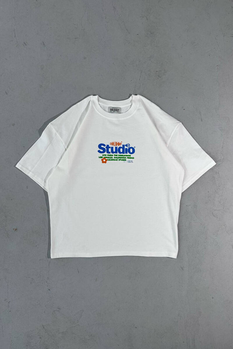 Studio Baskılı Oversize Tişört - 1